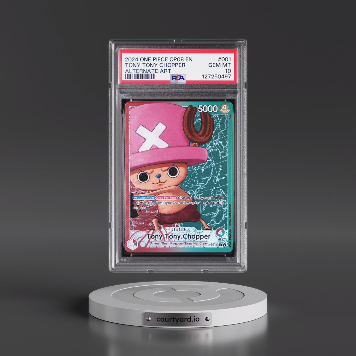 2024 One Piece Two Legends #001 Tony Tony Chopper - Alternate Art (PSA 10 GEM MINT)