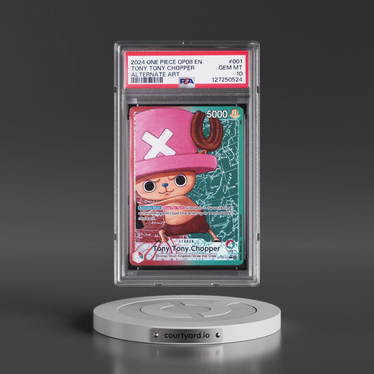 2024 One Piece Two Legends #001 Tony Tony Chopper - Alternate Art (PSA 10 GEM MINT)