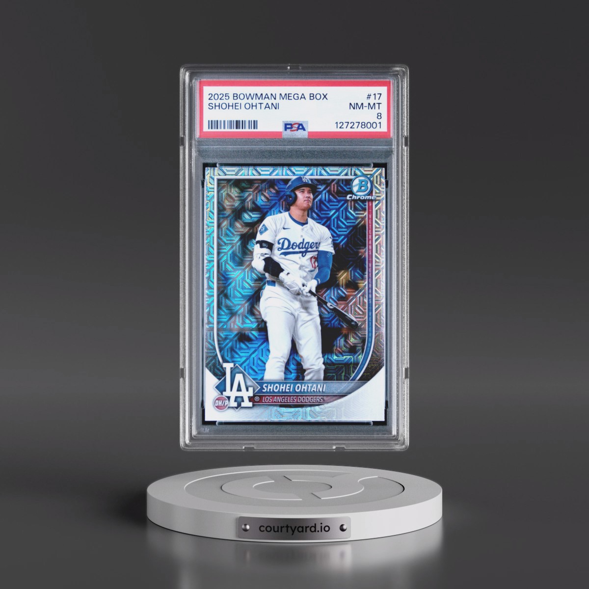 2025 Bowman Mega Box Chrome #17 Shohei Ohtani (PSA 8 NM-MT)