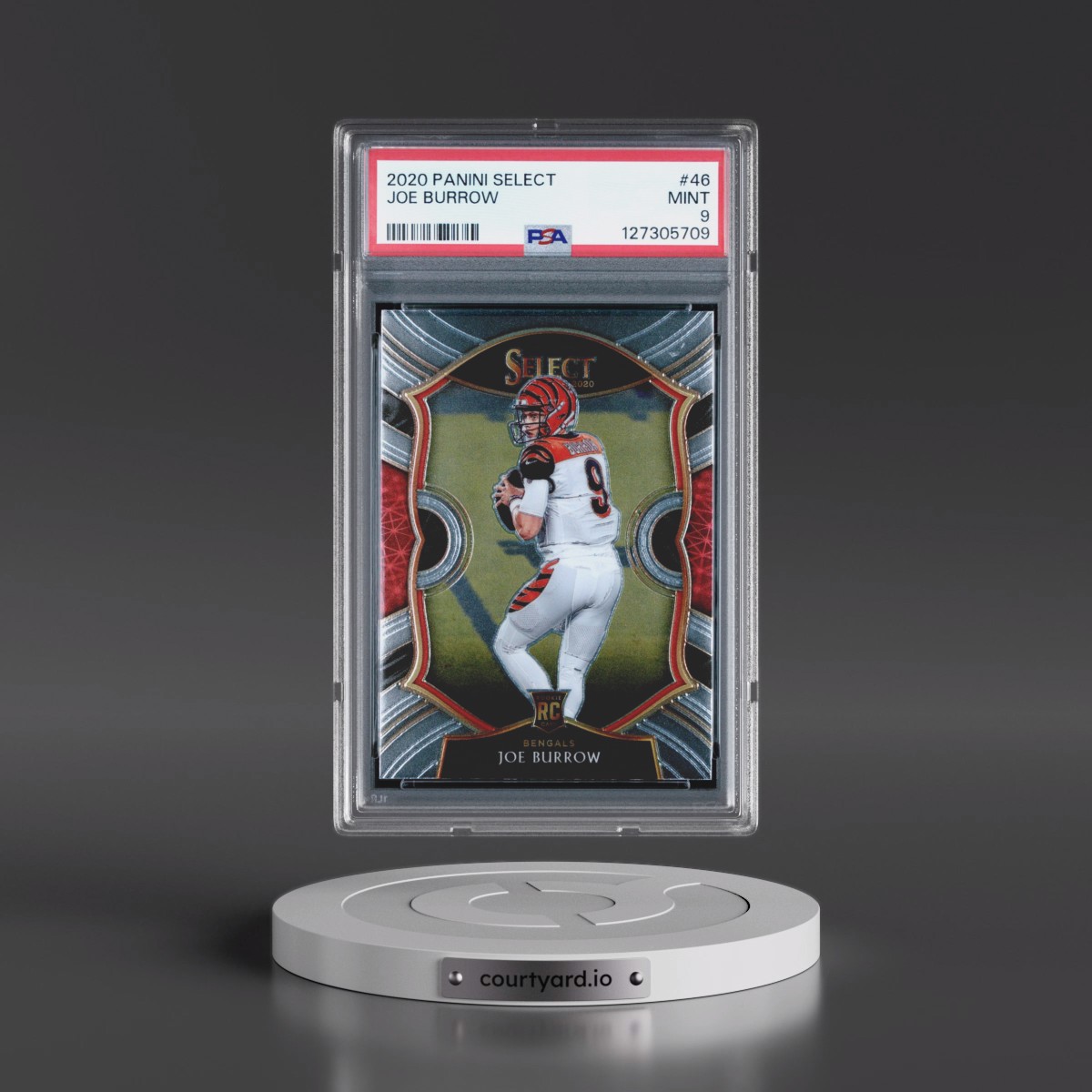 2020 Panini Select #46 Joe Burrow (PSA 9 MINT)
