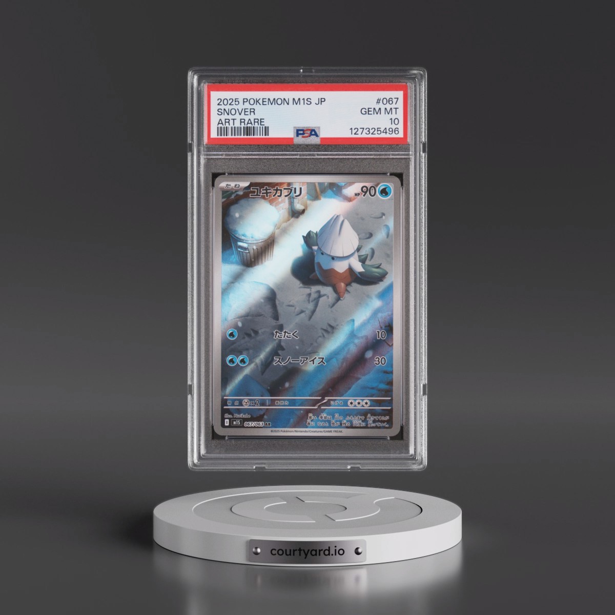 2025 Pokémon M1s-Mega Symphonia #067 Snover - Art Rare (PSA 10 GEM MINT)
