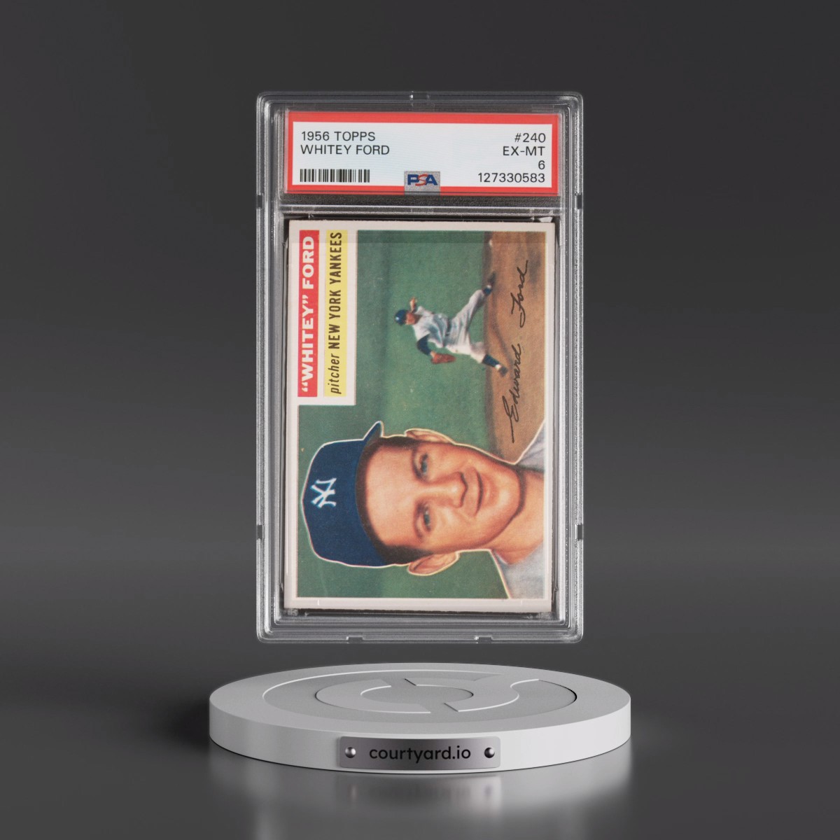 1956 Topps #240 Whitey Ford (PSA 6 EX-MT)