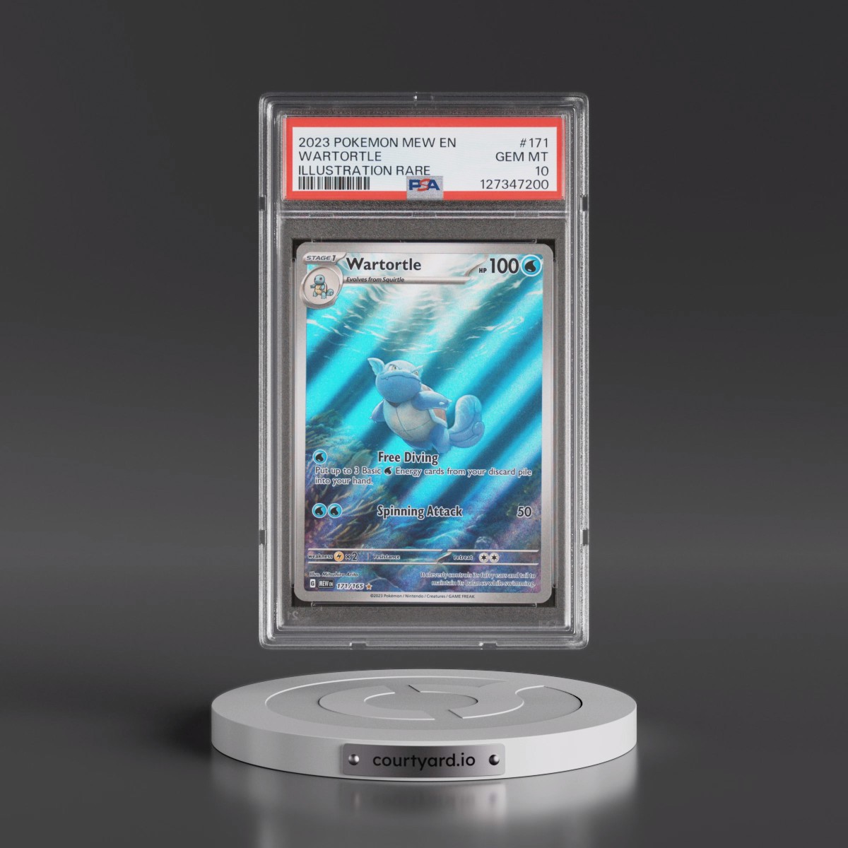 2023 Pokémon Mew EN-151 #171 Wartortle - Illustration Rare (PSA 10 GEM MINT)