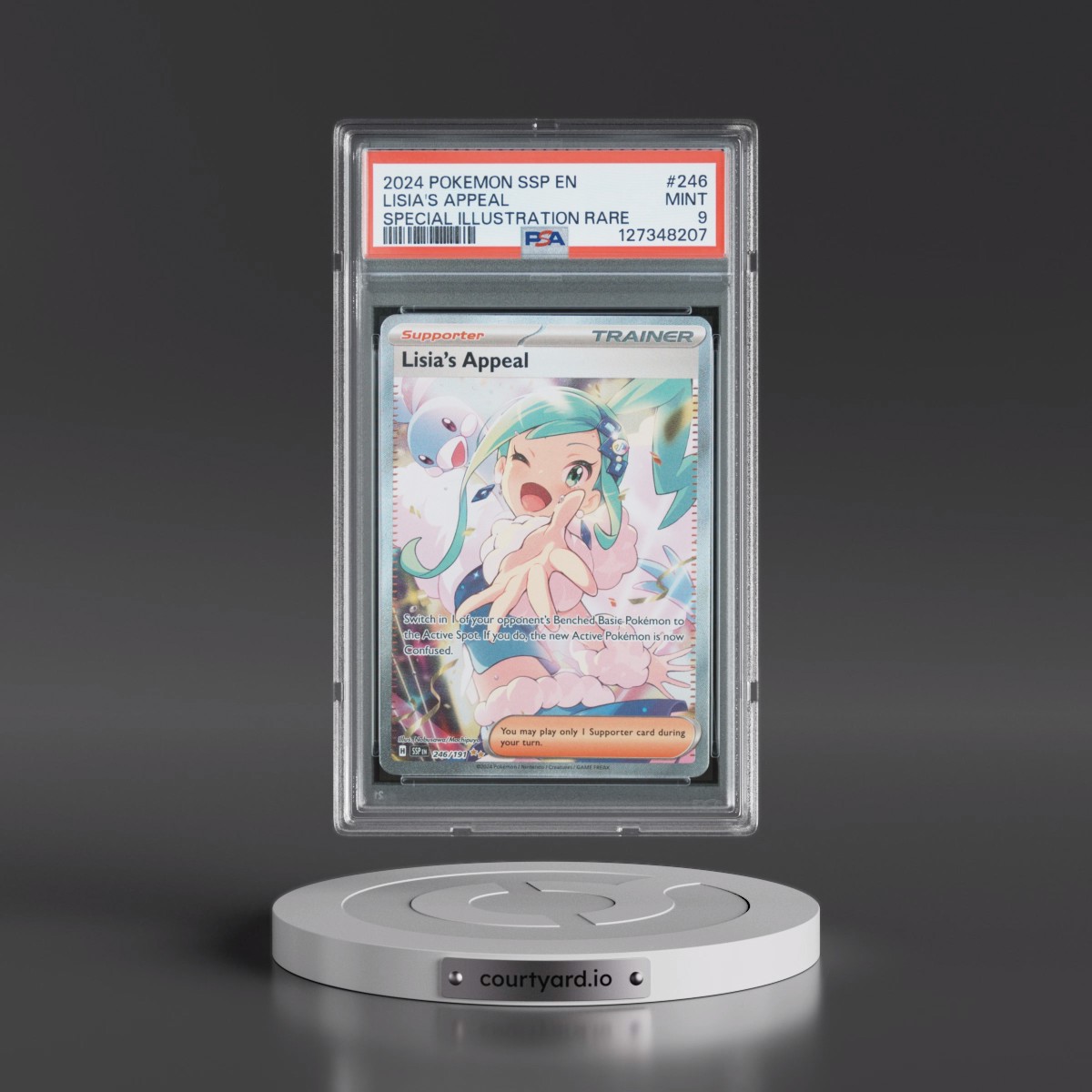 2024 Pokémon Ssp EN-Surging Sparks #246 Lisia's Appeal - Special Illustration Rare (PSA 9 MINT)