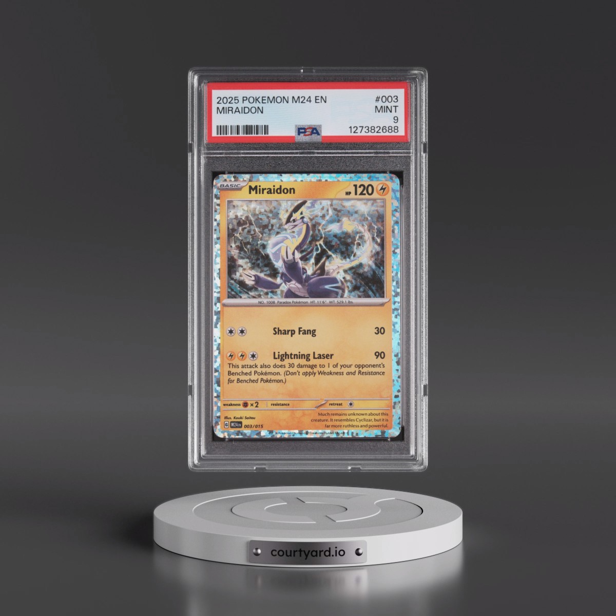 2025 Pokémon M24 EN-Mcdonald's Collection #003 Miraidon (PSA 9 MINT)
