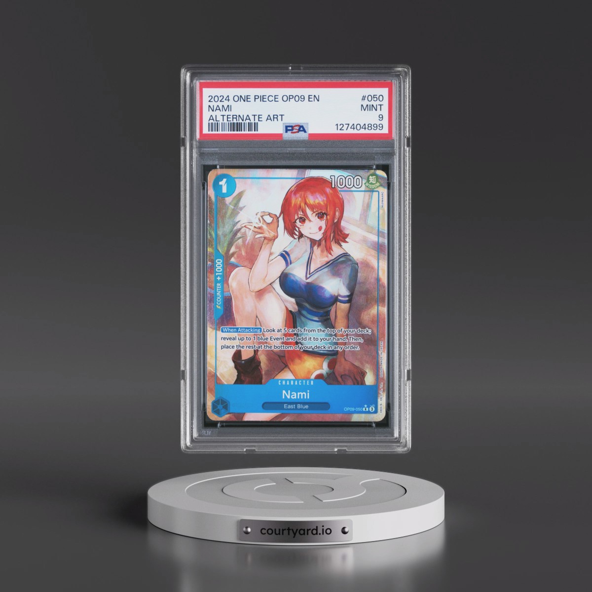 2024 One Piece OP09-Emperors in the New World #050 Nami - Alternate Art (PSA 9 MINT)