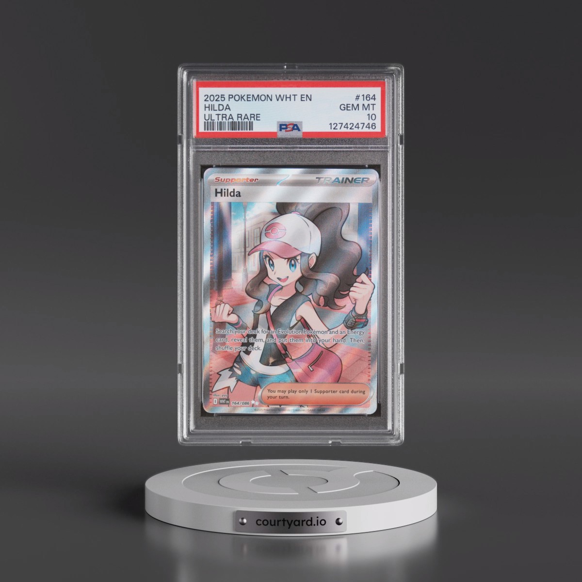 2025 Pokémon Wht EN-White Flare #164 Hilda - Ultra Rare (PSA 10 GEM MINT)