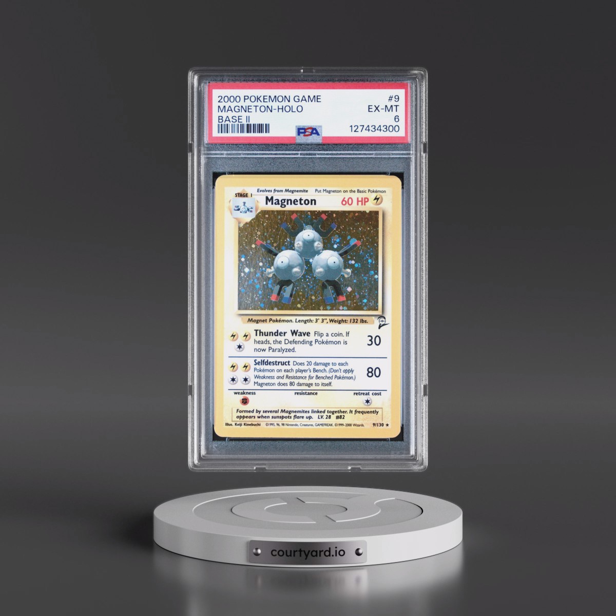 2000 Pokémon Game Base II #9 Magneton - Holo (PSA 6 EX-MT)