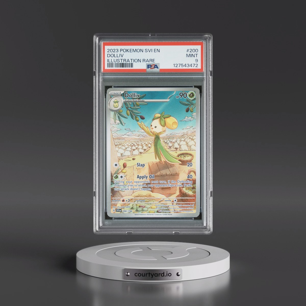 2023 Pokémon Svi EN-Scarlet & Violet #200 Dolliv - Illustration Rare (PSA 9 MINT)