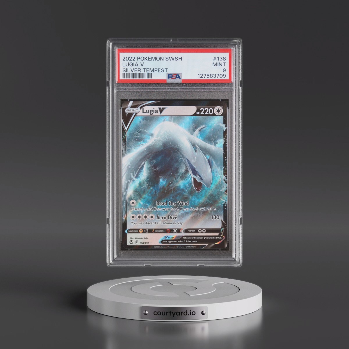 2022 Pokémon Sword & Shield Silver Tempest #138 Lugia V - Holo (PSA 9 MINT)