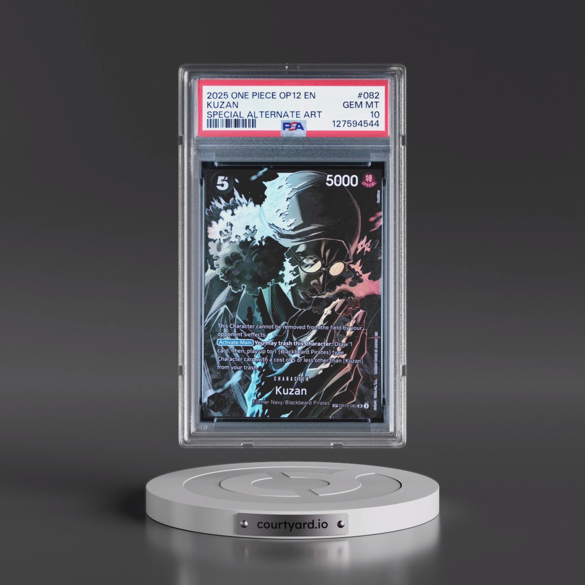 2025 One Piece OP12-Legacy of the Master #082 Kuzan - Special Alternate Art (PSA 10 GEM MINT)