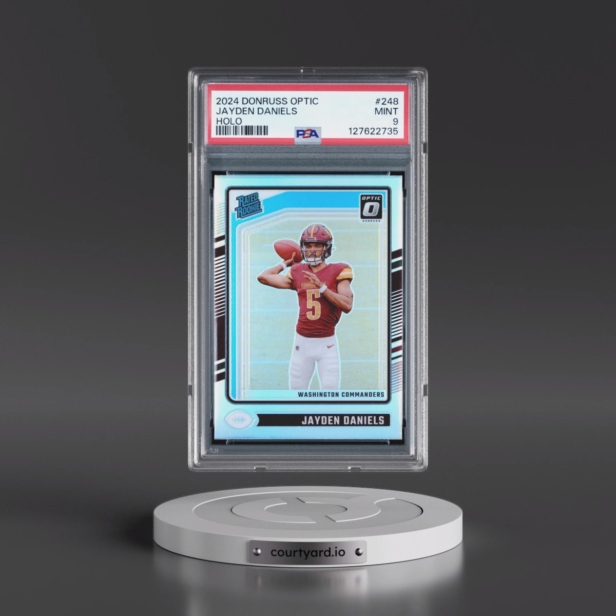 2024 Panini Donruss Optic #248 Jayden Daniels - Holo (PSA 9 MINT)