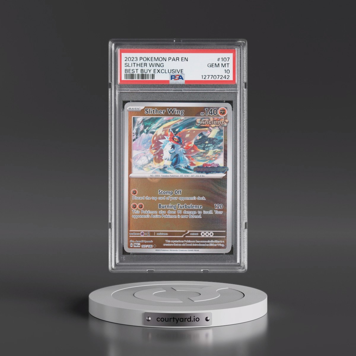 2023 Pokémon Par EN-Paradox Rift #107 Slither Wing - Best Buy Exclusive (PSA 10 GEM MINT)