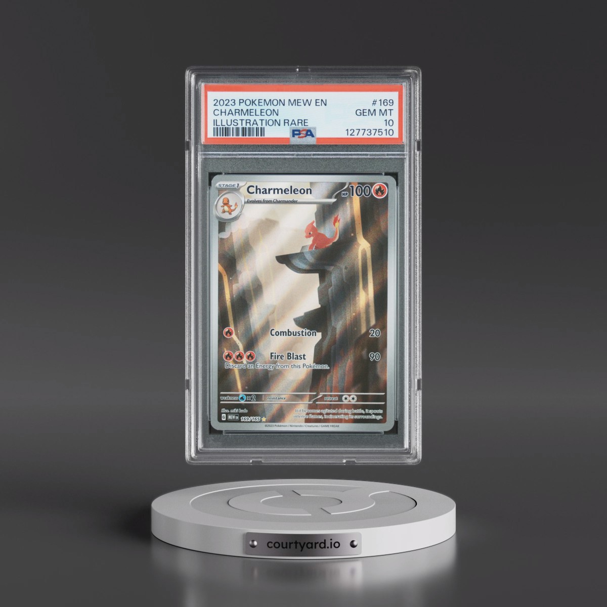 2023 Pokémon Mew EN-151 #169 Charmeleon - Illustration Rare (PSA 10 GEM MINT) - Photo