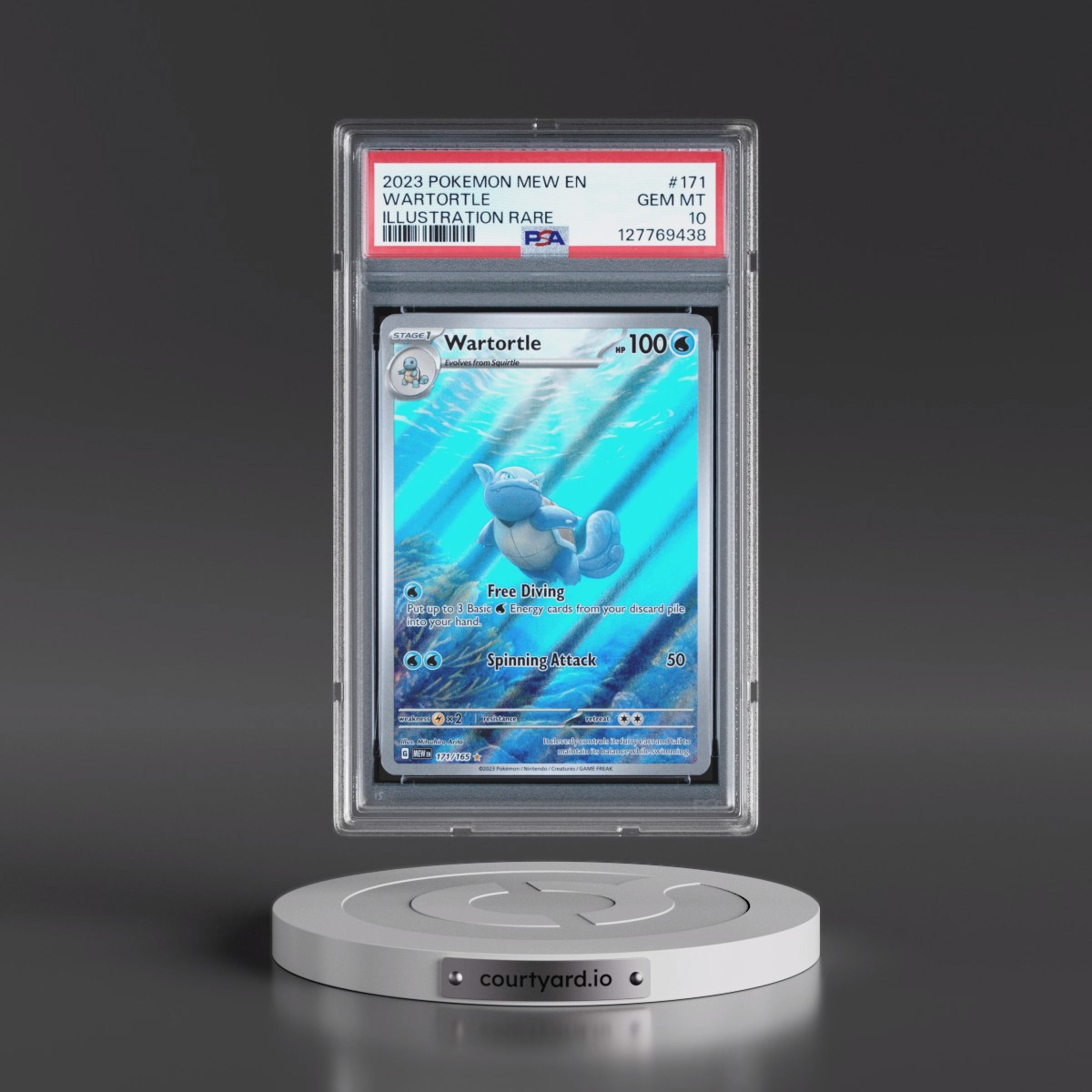 2023 Pokémon Mew EN-151 #171 Wartortle - Illustration Rare (PSA 10 GEM MINT)