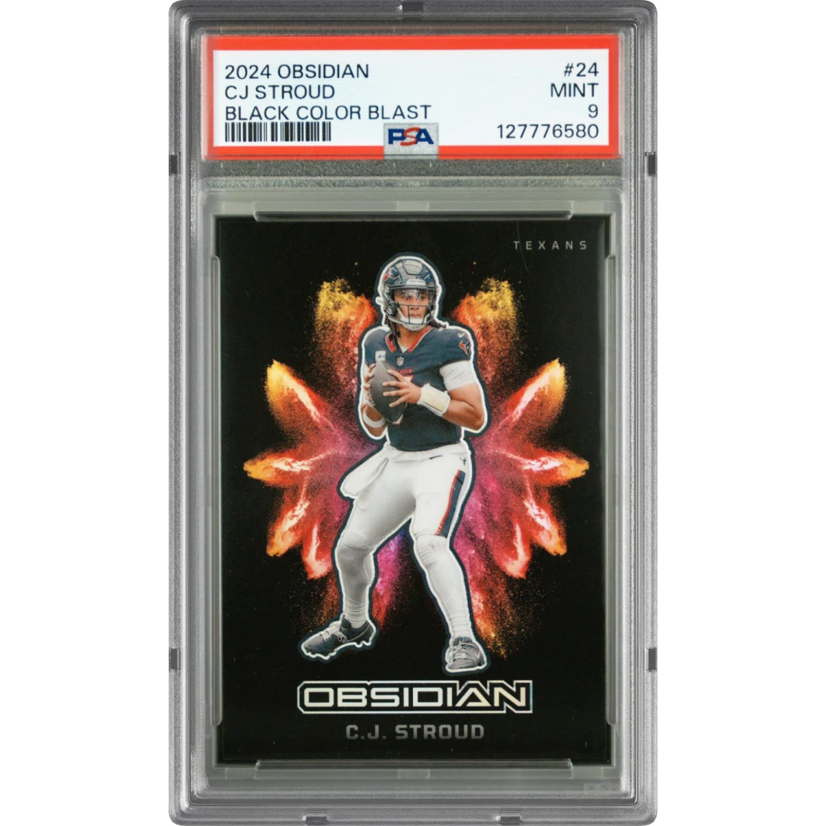 2024 Panini Obsidian Black Color Blast #24 CJ Stroud (PSA 9 MINT)