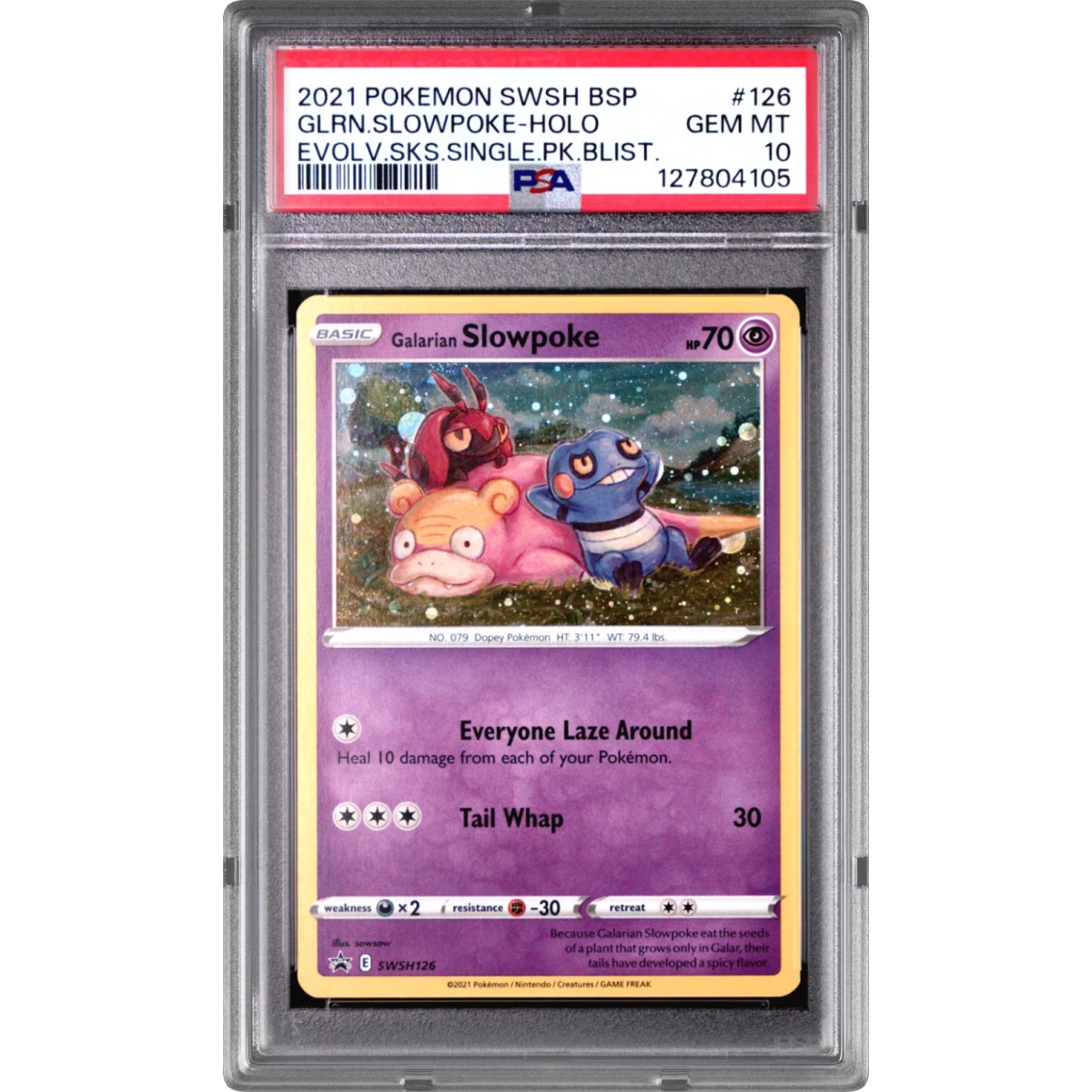 Galarian Slowpoke card artwork