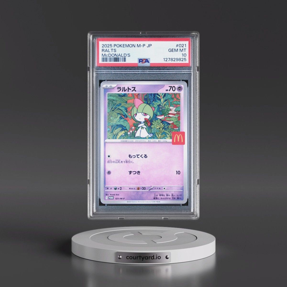 2025 Pokémon M-P Promo #021 Ralts - McDonald's (PSA 10 GEM MINT)