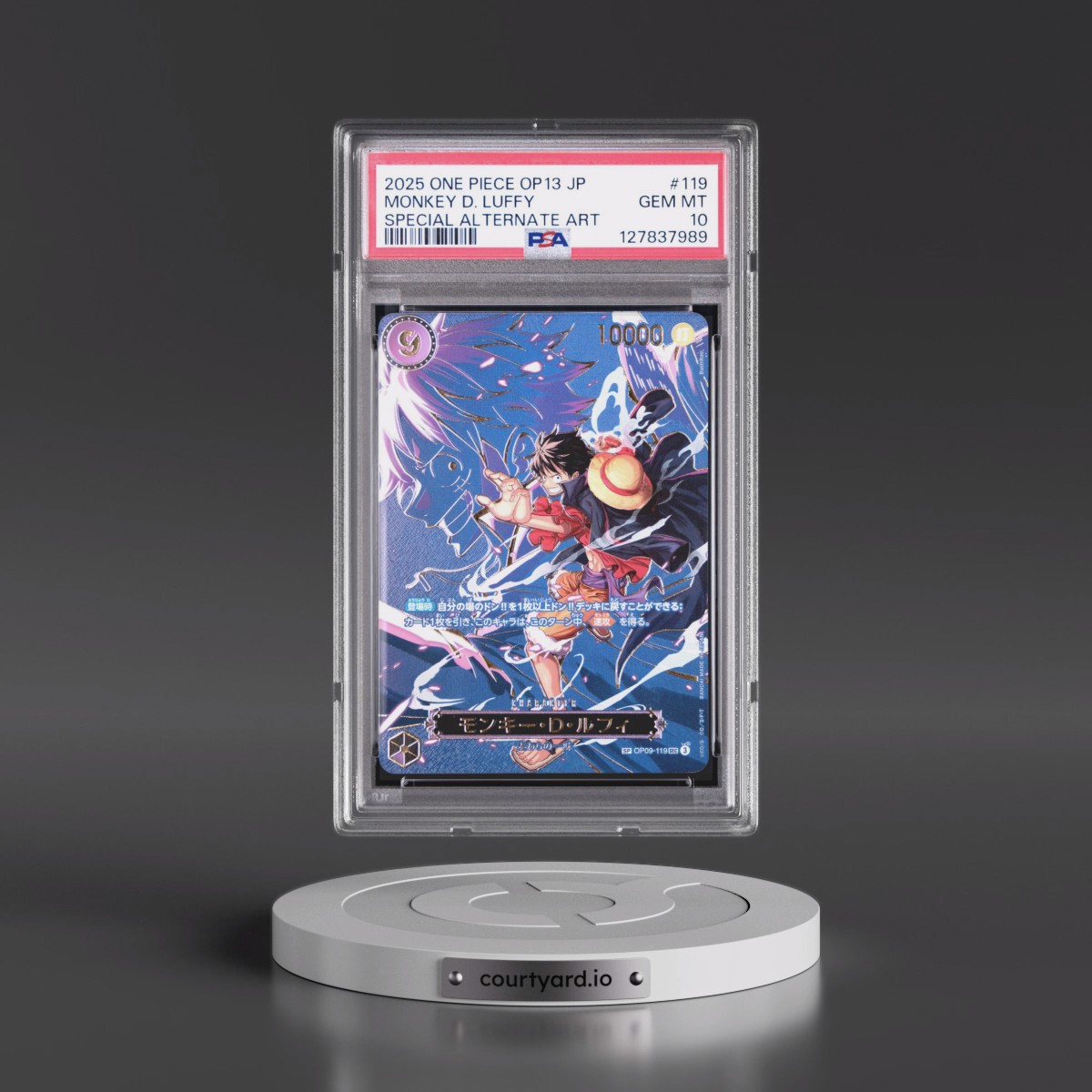 2025 One Piece Japanese OP13-Carrying on His Will #119 Monkey D. Luffy - Special Alternate Art (PSA 10 GEM MINT)