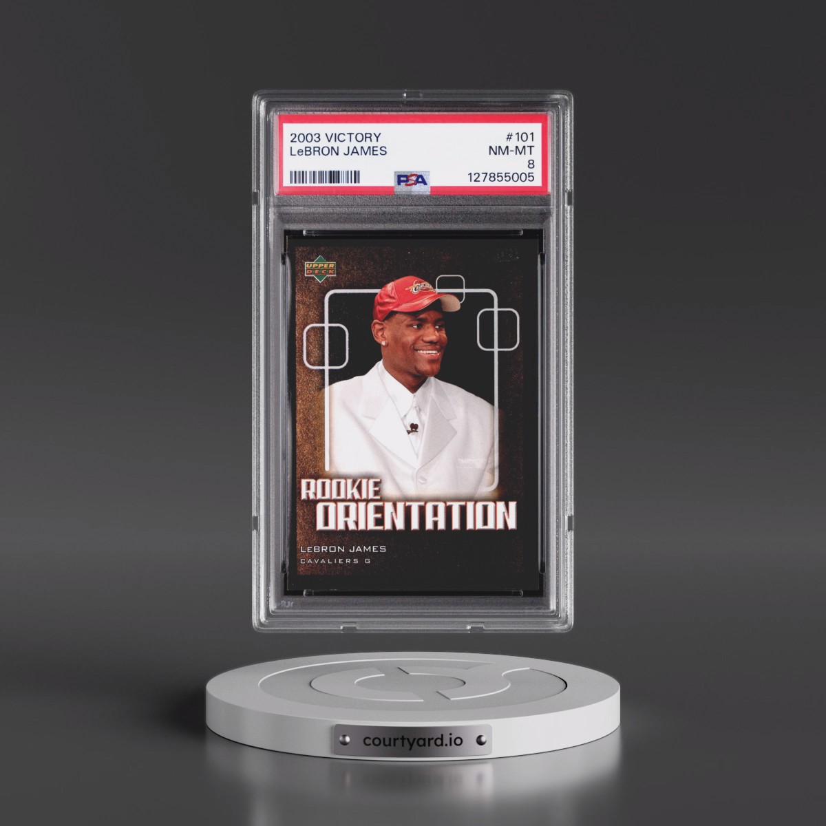 2003 Upper Deck Victory #101 LeBron James (PSA 8 NM-MT)