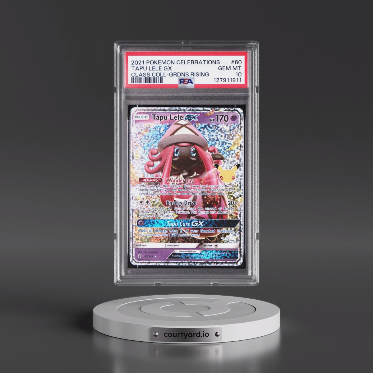 2021 Pokémon Celebrations Classic Collection #60 Tapu Lele GX - Holo (PSA 10 GEM MINT)