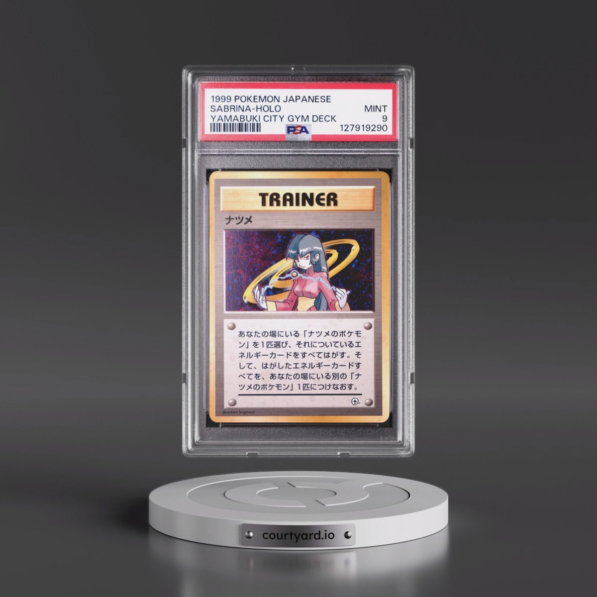 1999 Pokémon Yamabuki City Gym Deck Sabrina - Holo (PSA 9 MINT)