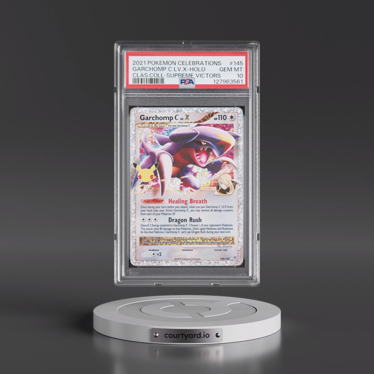 2021 Pokémon Celebrations Classic Collection #145 Garchomp C LV.X - Holo (PSA 10 GEM MINT)