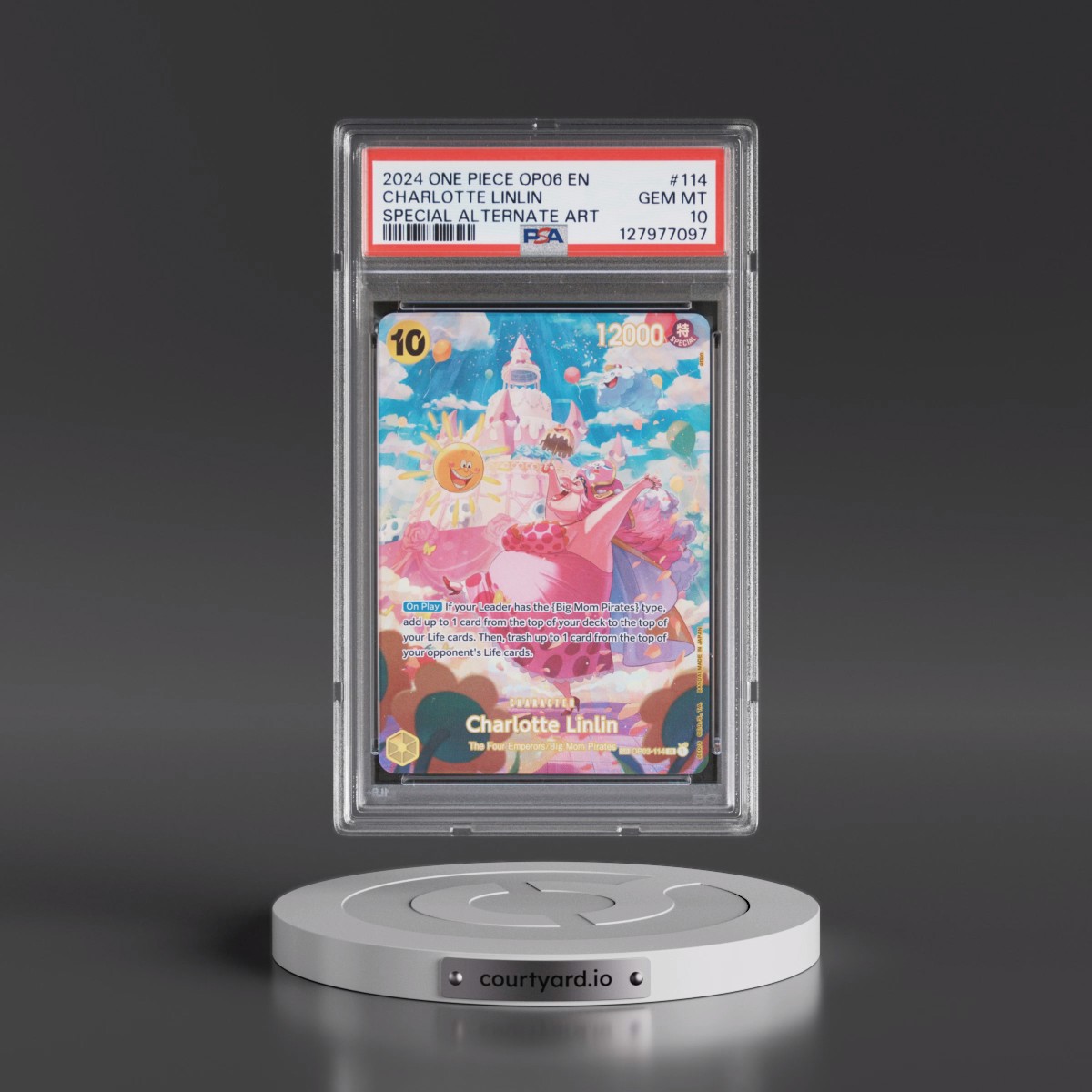 2024 One Piece OP06-Wings of the Captain #114 Charlotte Linlin - Special Alternate Art (PSA 10 GEM MINT)