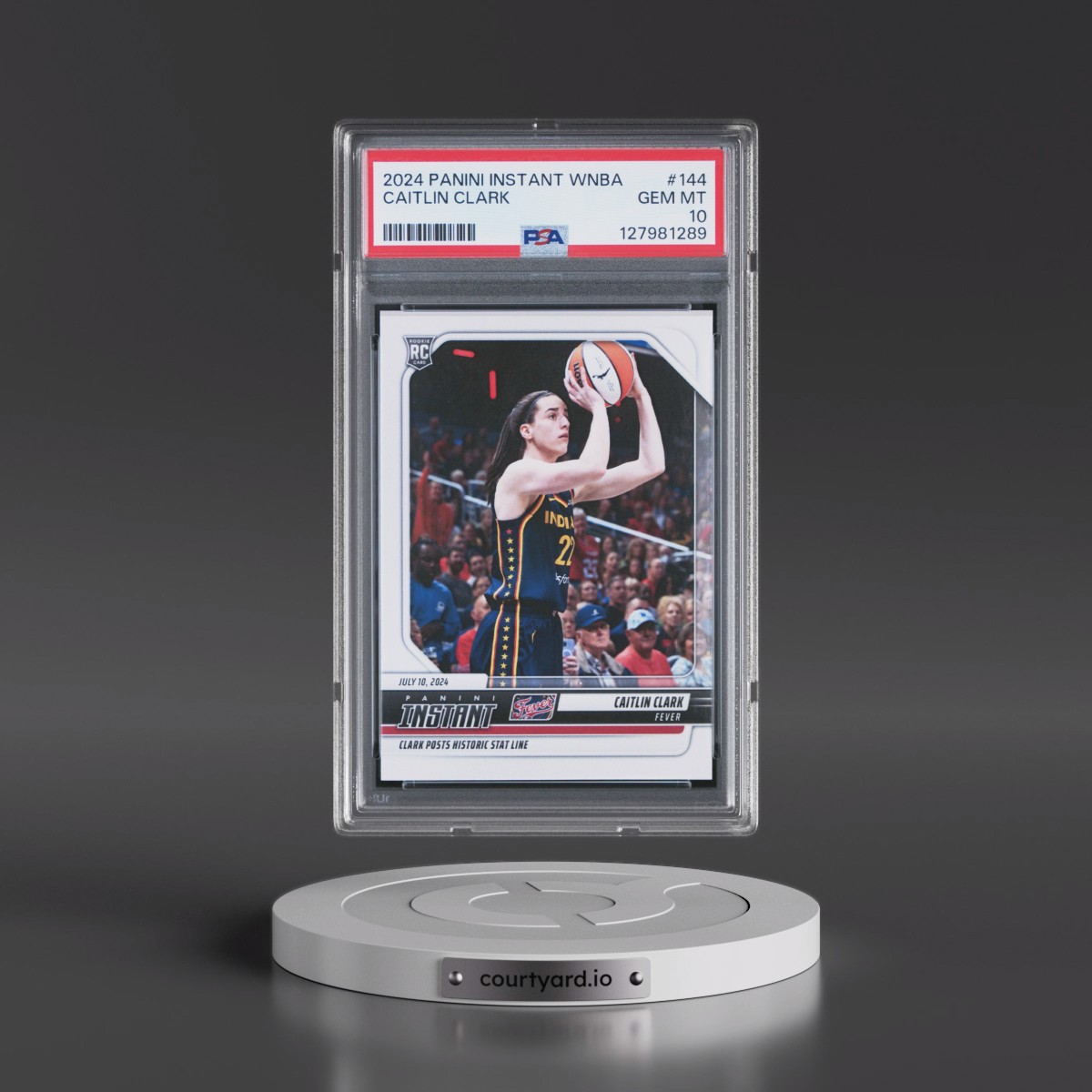 2024 Panini Instant WNBA #144 Caitlin Clark (PSA 10 GEM MINT)