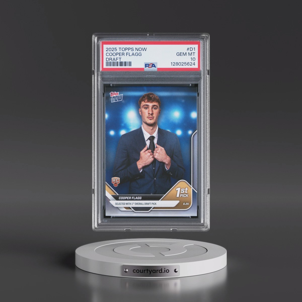 2025 Topps Now Draft #D1 Cooper Flagg (PSA 10 GEM MINT)