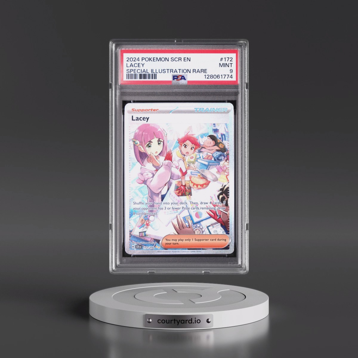 2024 Pokémon Scr EN-Stellar Crown #172 Lacey - Special Illustration Rare (PSA 9 MINT)