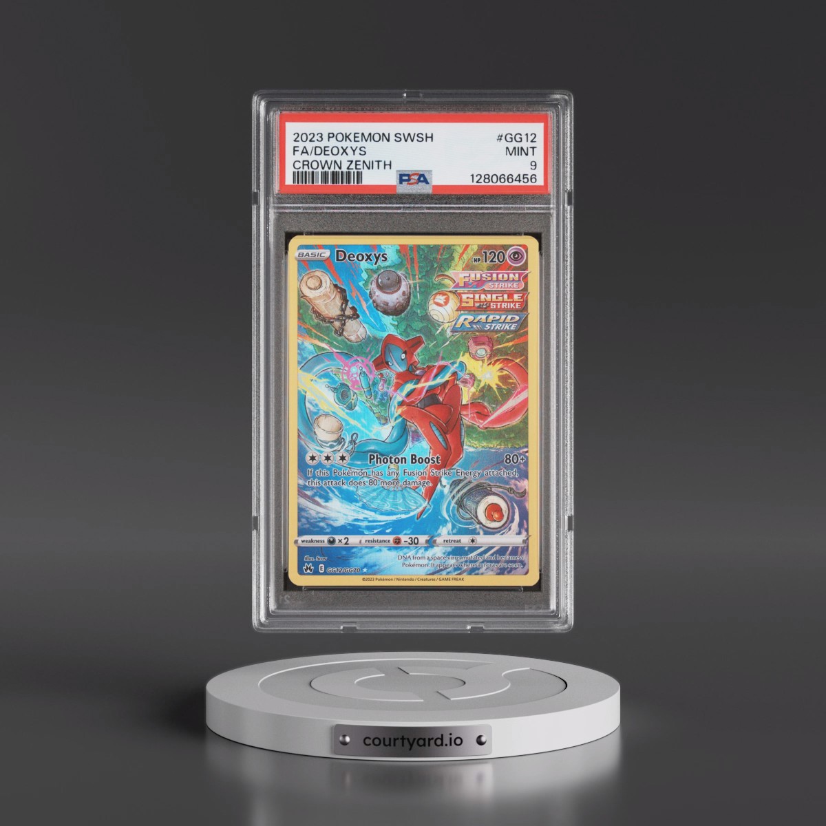 2023 Pokémon Sword and Shield Crown Zenith #GG12 Deoxys - Full Art (PSA 9 MINT)