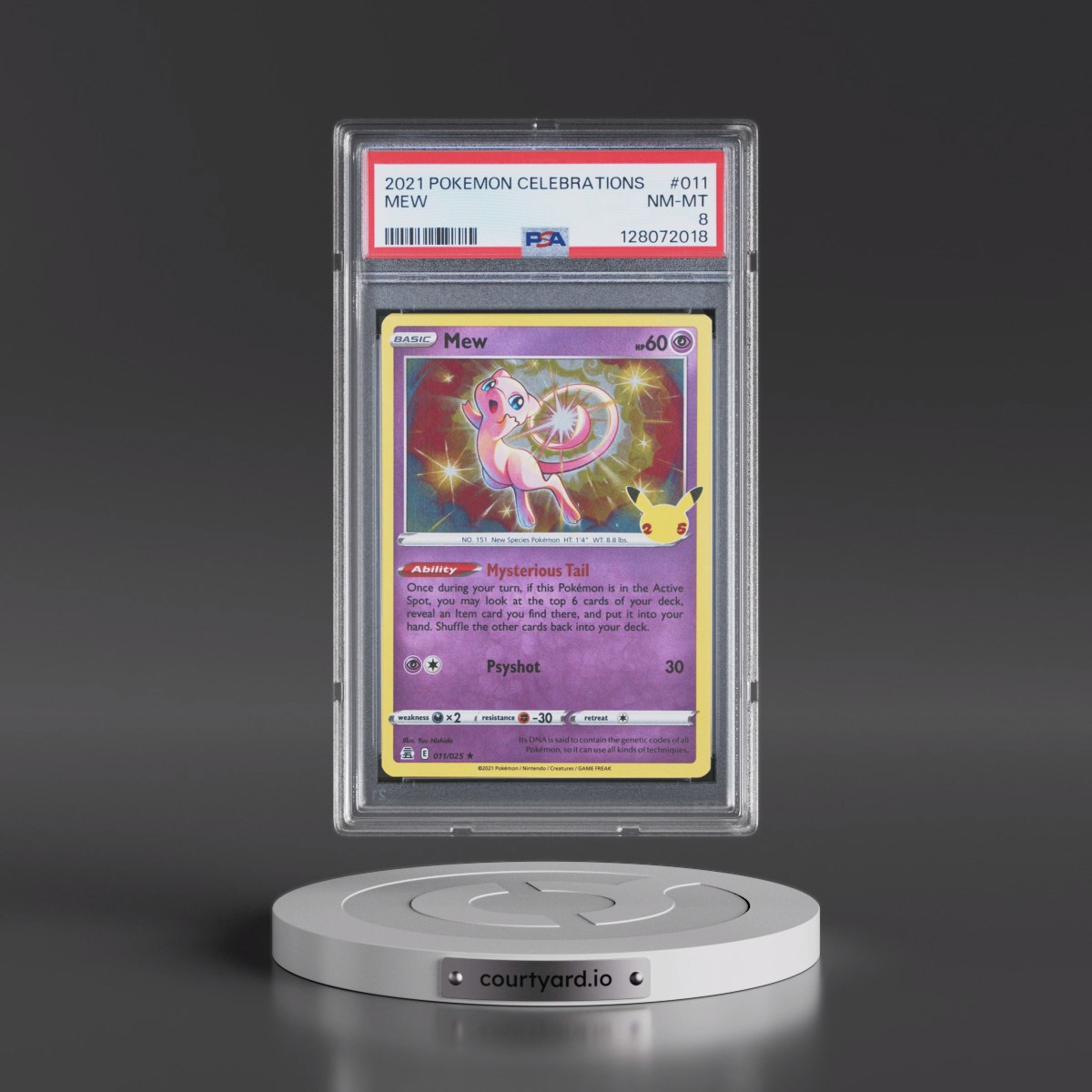 2021 Pokémon Celebrations #011 Mew (PSA 8 NM-MT)