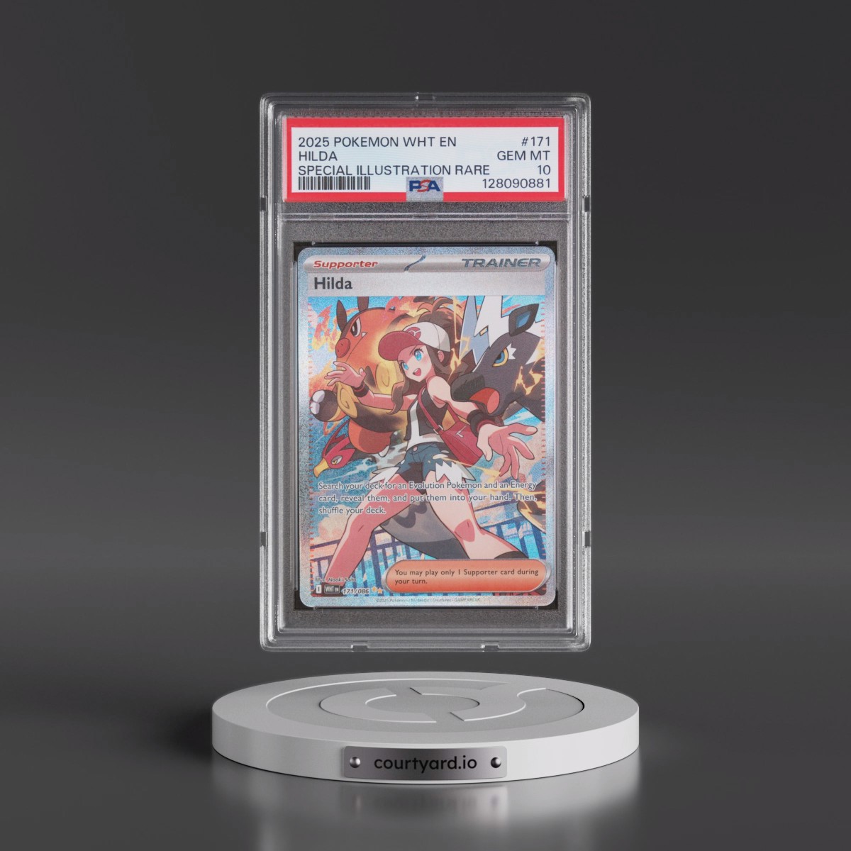 2025 Pokémon Wht EN-White Flare #171 Hilda - Special Illustration Rare (PSA 10 GEM MINT)