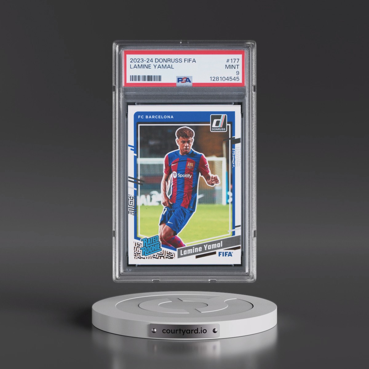 2023 Panini Donruss FIFA Lamine Yamal #177 PSA 9