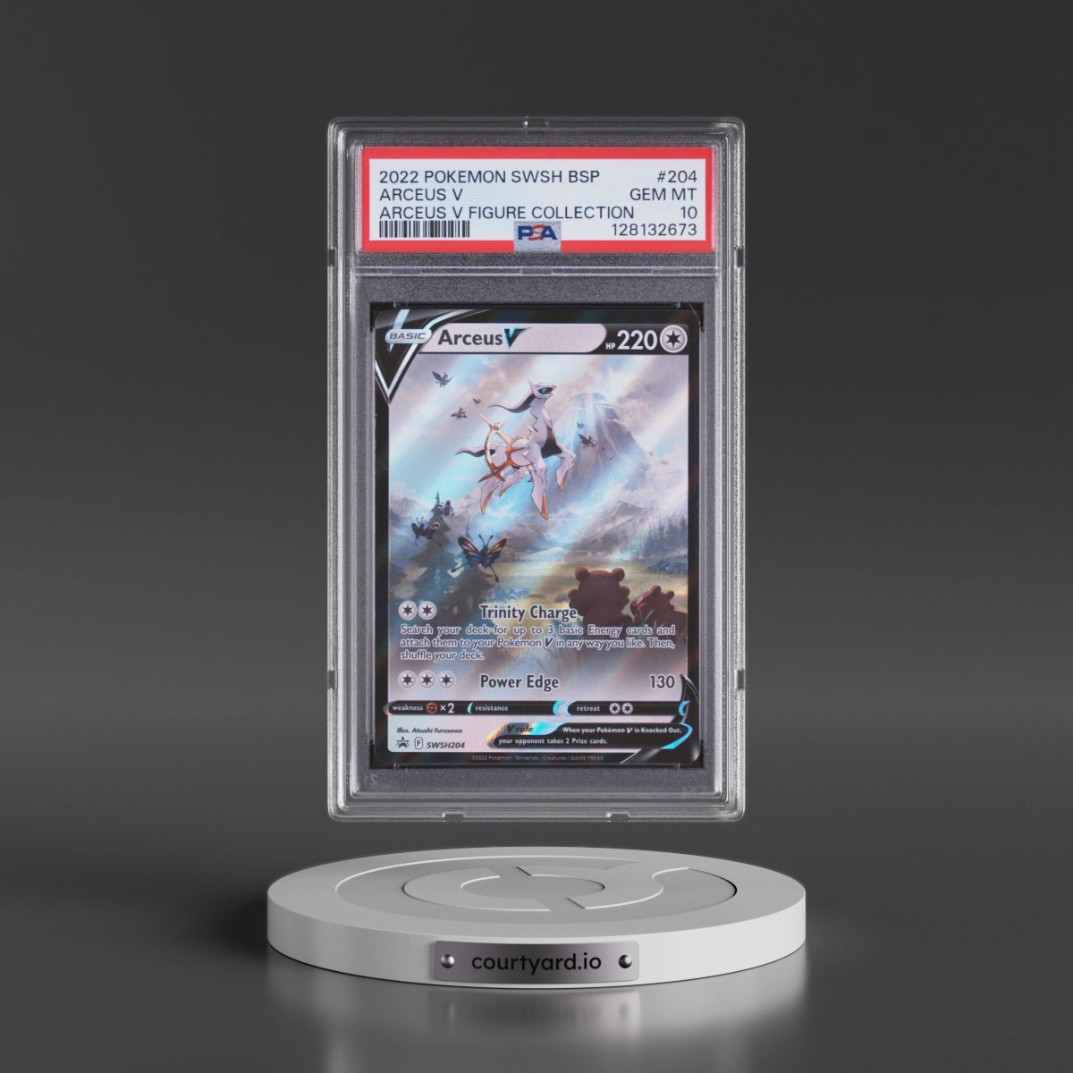 2022 Pokémon Swsh Black Star Promo #204 Arceus V - Holo Arceus V Figure Collection (PSA 10 GEM MINT) - Photo