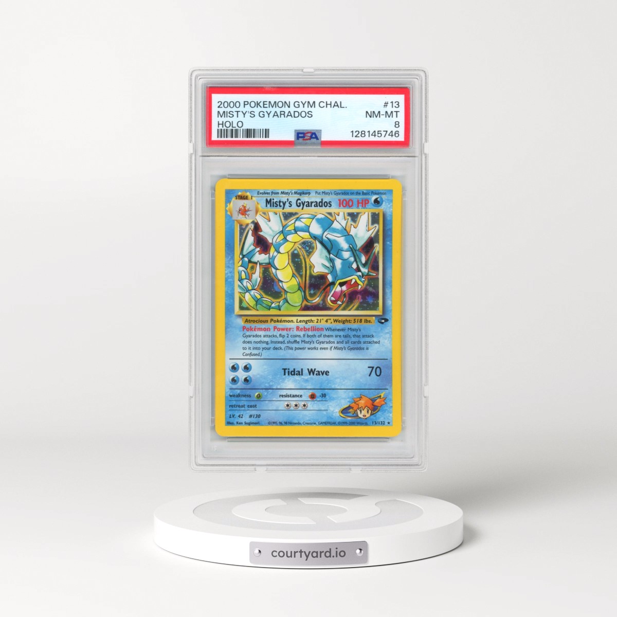 2000 Pokémon Gym Challenge #13 Misty's Gyarados - Holo (PSA 8 NM-MT)