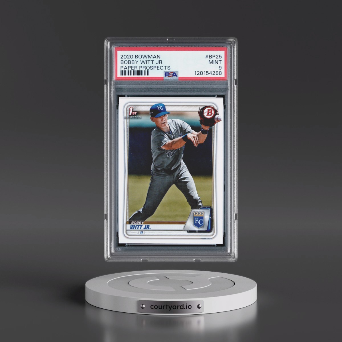 2020 Bowman Paper Prospects #BP25 Bobby Witt Jr. (PSA 9 MINT)
