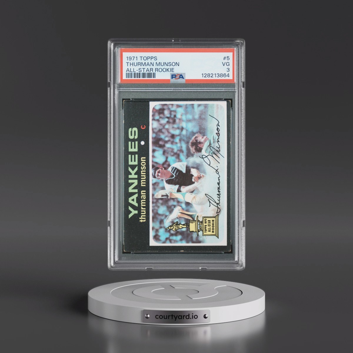 1971 Topps #5 Thurman Munson - All-Star Rookie (PSA 3 VG)