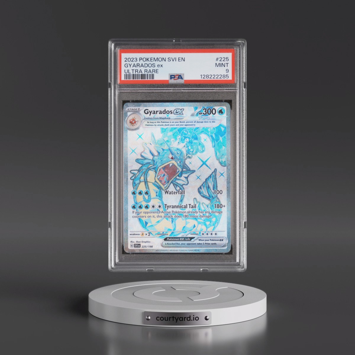 2023 Pokémon Svi EN-Scarlet & Violet #225 Gyarados EX - Holo Ultra Rare (PSA 9 MINT)