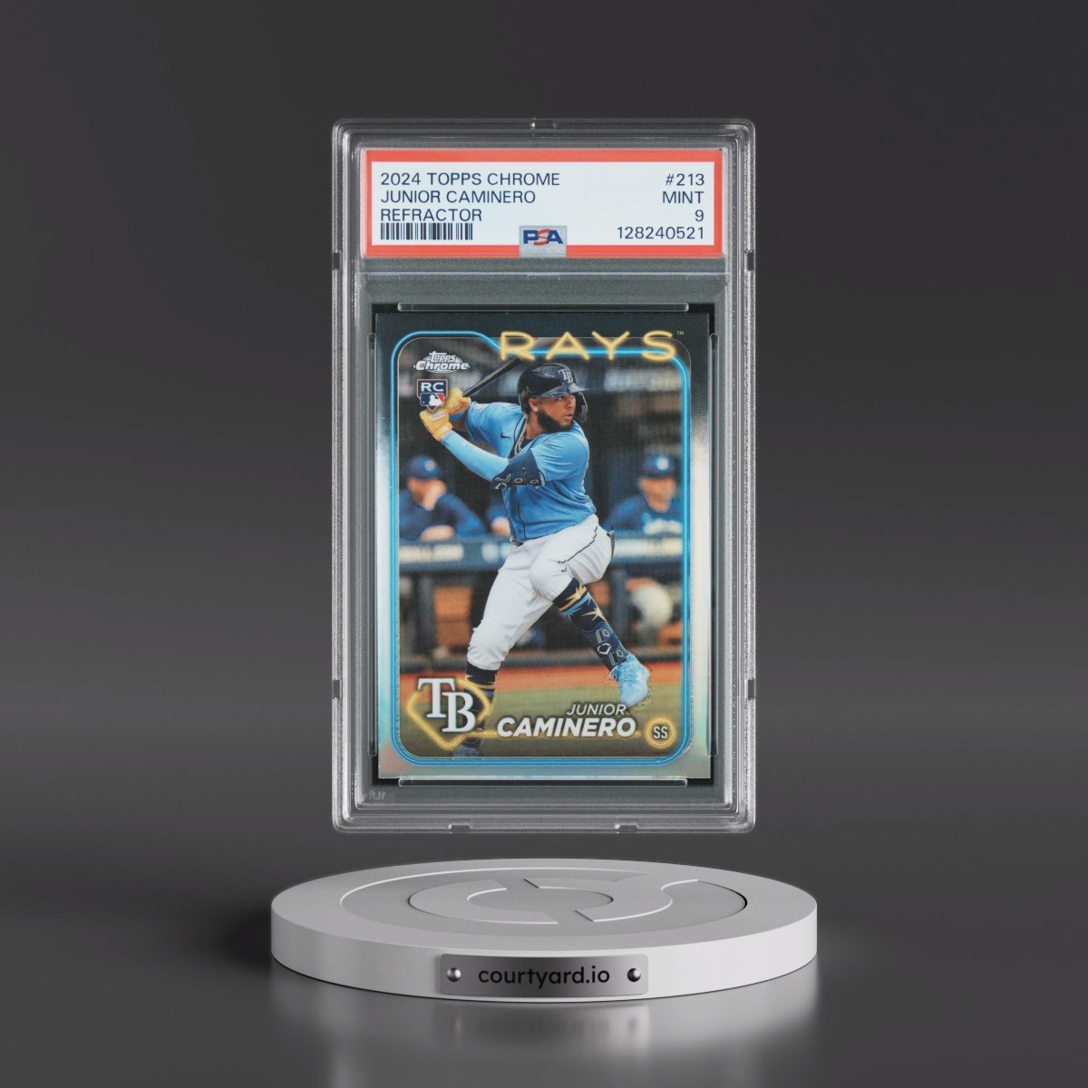 2024 Topps Chrome #213 Junior Caminero - Refractor (PSA 9 MINT)
