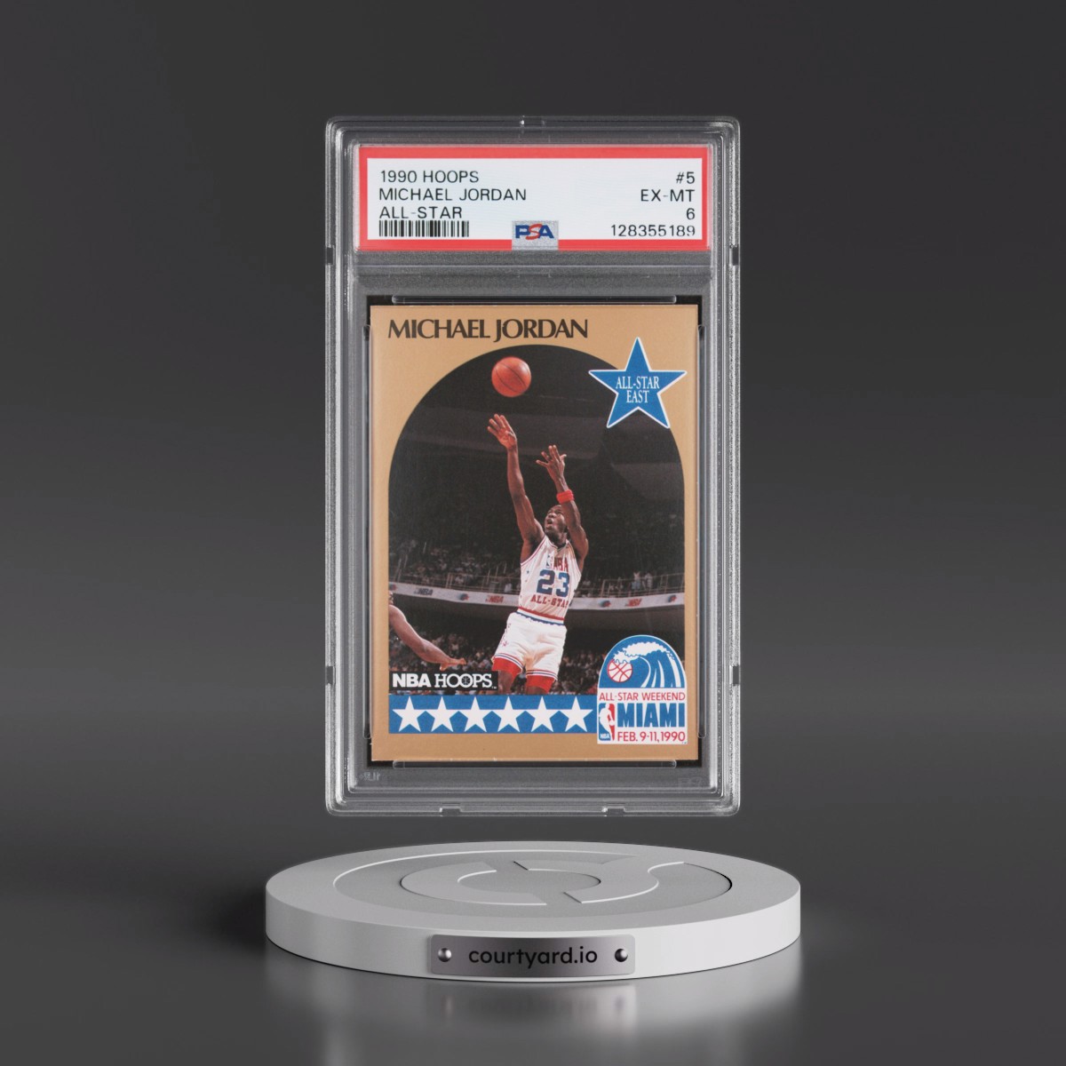 1990 Hoops #5 Michael Jordan - All-Star (PSA 6 EX-MT)