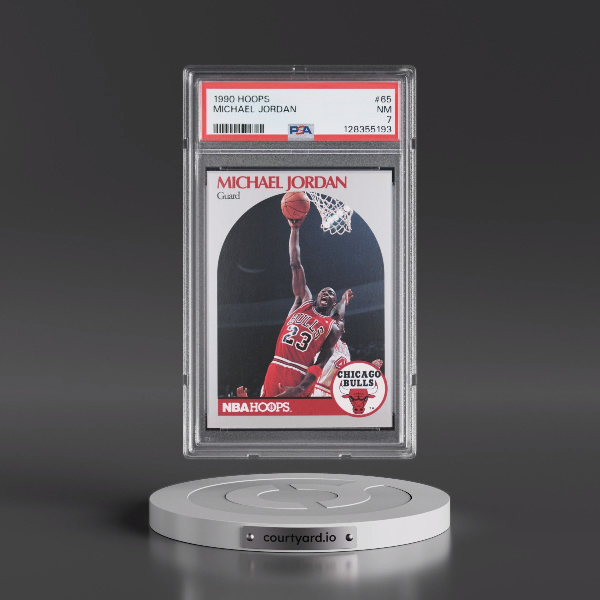 1990 Hoops #65 Michael Jordan (PSA 7 NM)