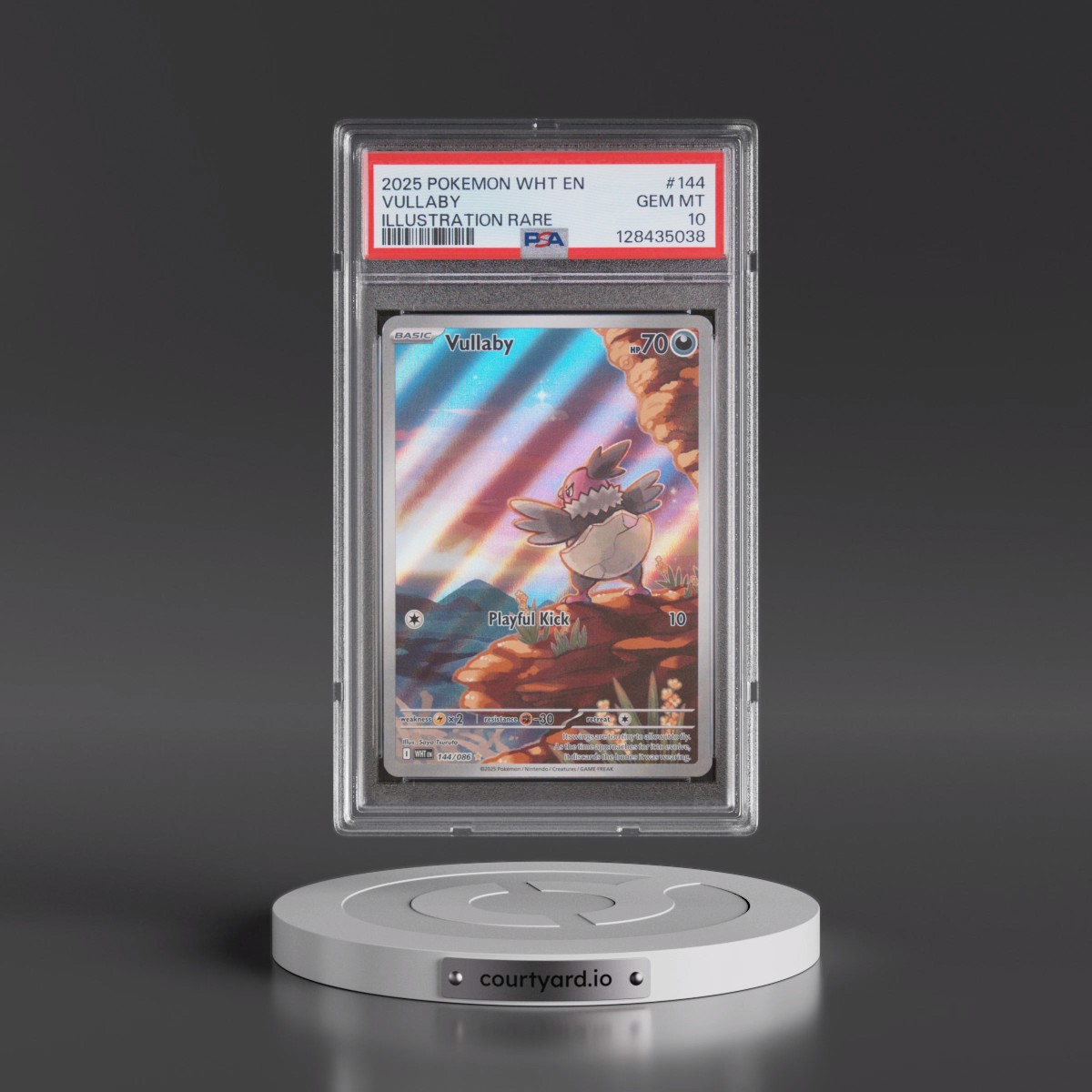 2025 Pokémon Wht EN-White Flare #144 Vullaby - Illustration Rare (PSA 10 GEM MINT)