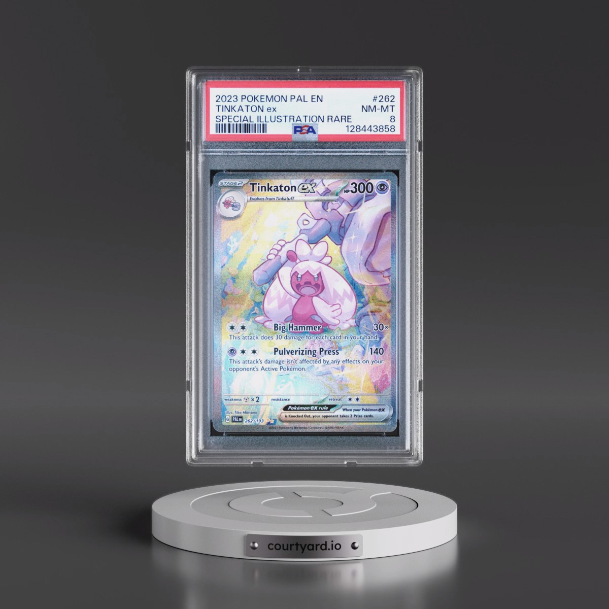 2023 Pokémon Pal EN-Paldea Evolved #262 Tinkaton EX - Holo Special Illustration Rare (PSA 8 NM-MT)