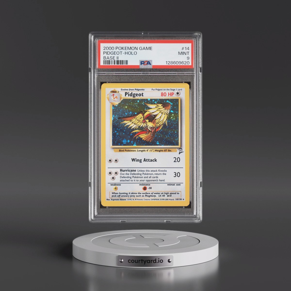 2000 Pokémon Game Base II #14 Pidgeot - Holo (PSA 9 MINT)