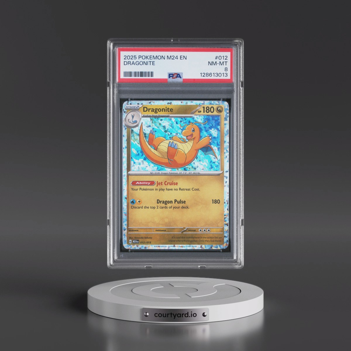 2025 Pokémon M24 EN-Mcdonald's Collection #012 Dragonite (PSA 8 NM-MT)