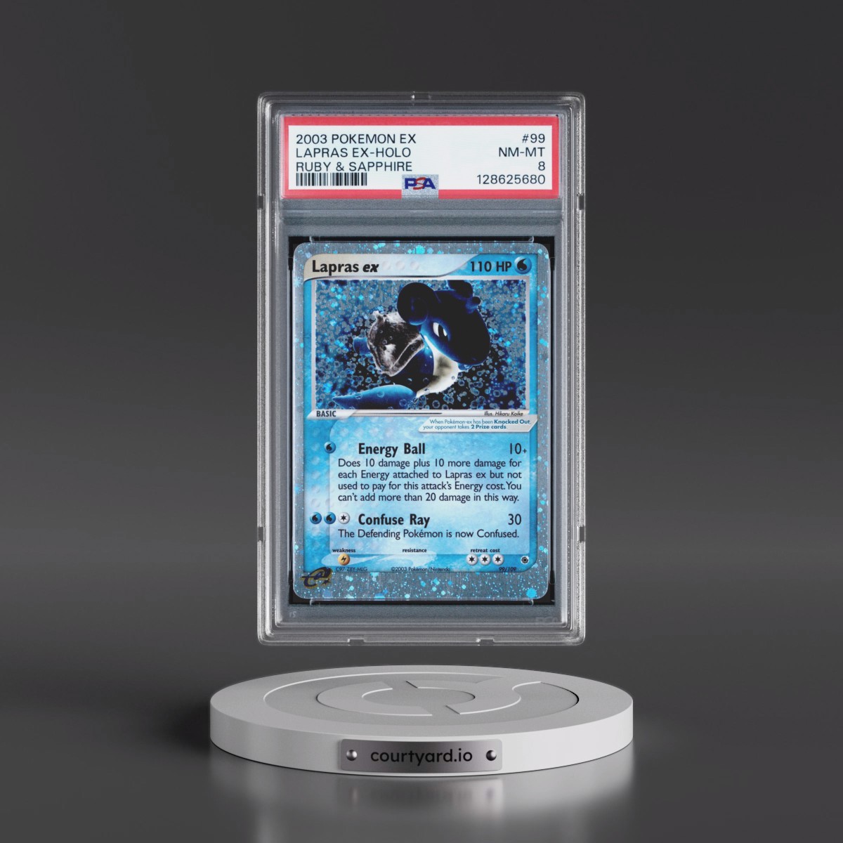 2003 Pokémon EX Ruby & Sapphire #99 Lapras EX - Holo Holo (PSA 8 NM-MT)