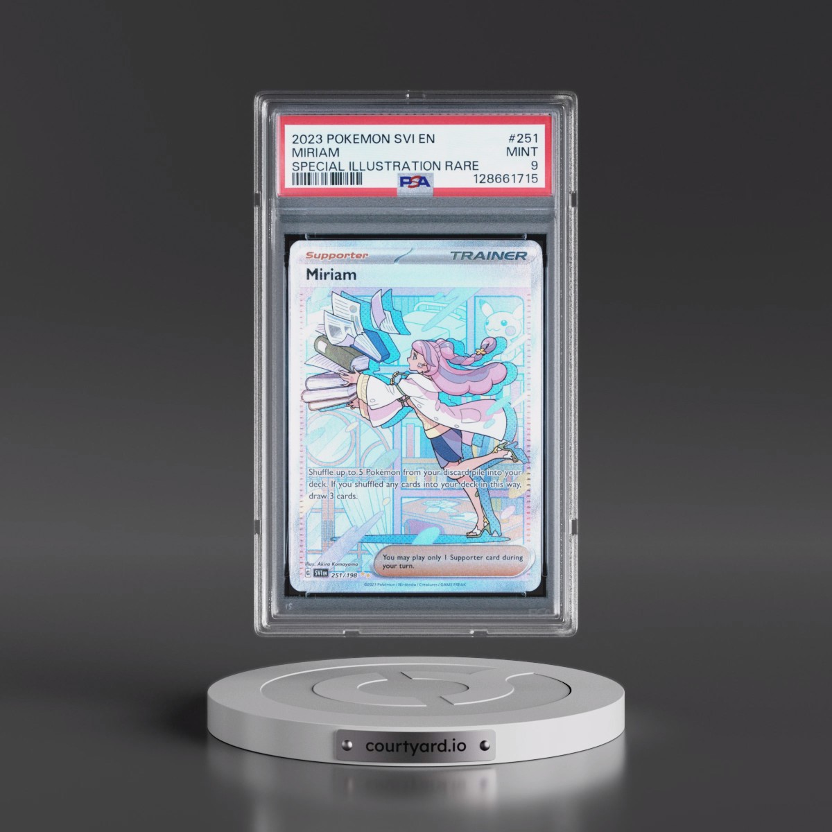 2023 Pokémon Svi EN-Scarlet & Violet #251 Miriam - Special Illustration Rare (PSA 9 MINT)
