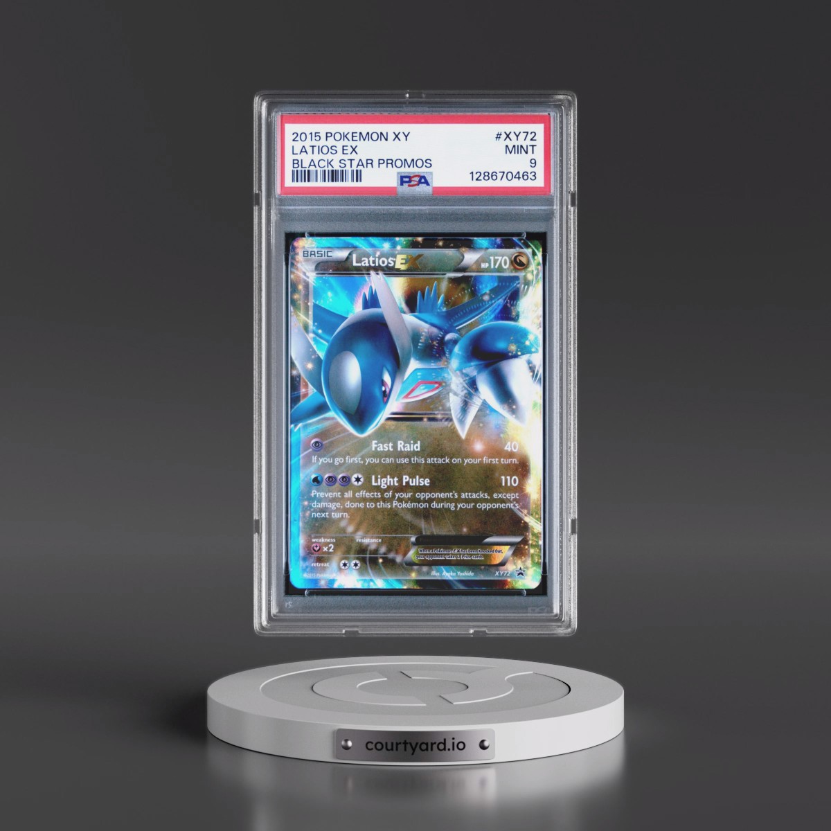 2015 Pokémon XY Black Star Promos #XY72 Latios EX - Holo (PSA 9 MINT)
